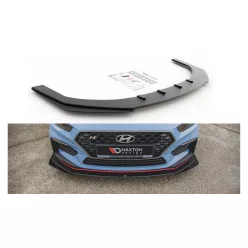   Splitter Hyundai I30 III N Front Racing Durability + Flaps Black