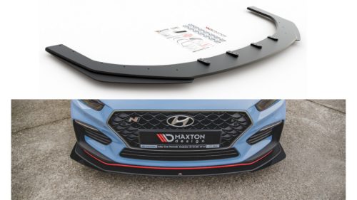 Splitter Hyundai I30 III N Front Racing Durability + Flaps Black-Red