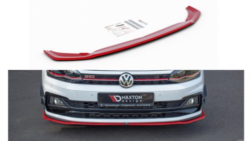 Splitter Volkswagen Polo VI GTI Front v.2 Red