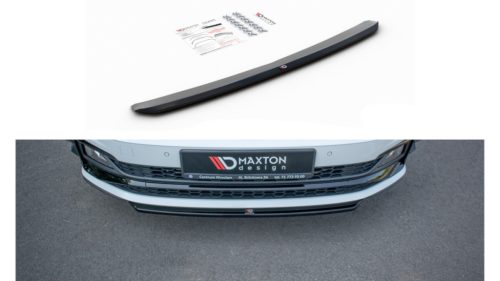 Splitter Volkswagen Polo VI GTI Front v.4 Gloss Black