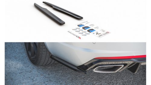 Splitter Skoda Octavia III Facelift RS Rear Side v.2 Gloss Black