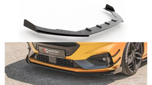 Splitter Ford Focus IV ST ST-Line Front Racing Durability + Flaps Black-Red