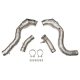 Downpipe Mercedes Benz GLC63 M177 18+ CAT 200 + Heat Shield