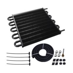 TurboWorks Power steering, transmision cooler 10-rows Black