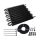 TurboWorks Power steering, transmision cooler 10-rows Black