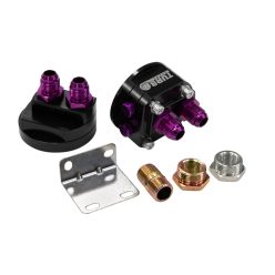 Turboworks Oil Relocation Kit AN8 Black
