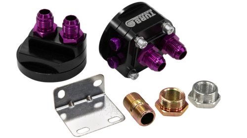 Turboworks Oil Relocation Kit AN10 Black