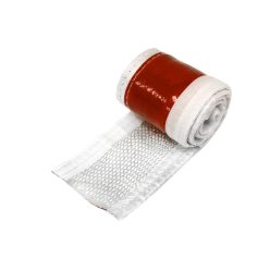 TurboWorks Heat resistance hose cover 10mm x 1m Red