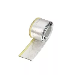 TurboWorks Heat resistance hose cover 40mm x 1m Aluminium