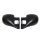 Mirrors Uniwersalne M3 Look Sport ABS Black Manual Blue Glass