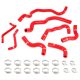 Infiniti Q50/Q60 3.0T 16+ Coolant Hose Kit Red Mishimoto
