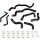 Infiniti Q50/Q60 3.0T 16+ Coolant Hose Kit Black Mishimoto