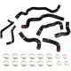 Infiniti Q50/Q60 3.0T 16+ Coolant Hose Kit Black Mishimoto
