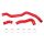 Ford Ranger 3.2L 11+ Diesel Silicone Hose Kit Red Mishimoto