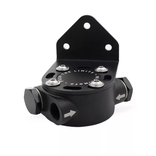 Remote Oil Filter Head 3/4-16 Thread Black Mishimoto
