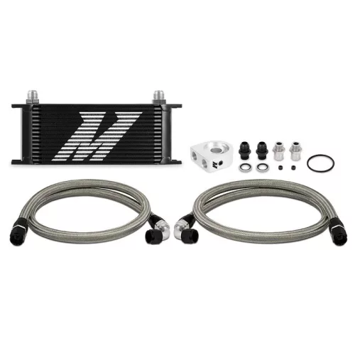 Universal Oil Cooler Kit 16-Row Black Mishimoto
