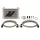 Universal Oil Cooler Kit 25 Row Silver Mishimoto