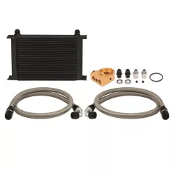 Universal Thermostatic Oil Cooler 25 Row Black Mishimoto