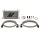 Universal Oil Cooler Kit 19 Row Silver Mishimoto