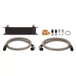 Universal Thermostatic Oil Cooler 10 Row Black Mishimoto