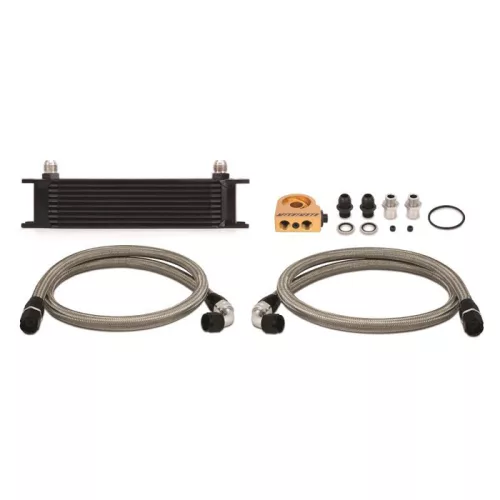Universal Thermostatic Oil Cooler 10 Row Black Mishimoto