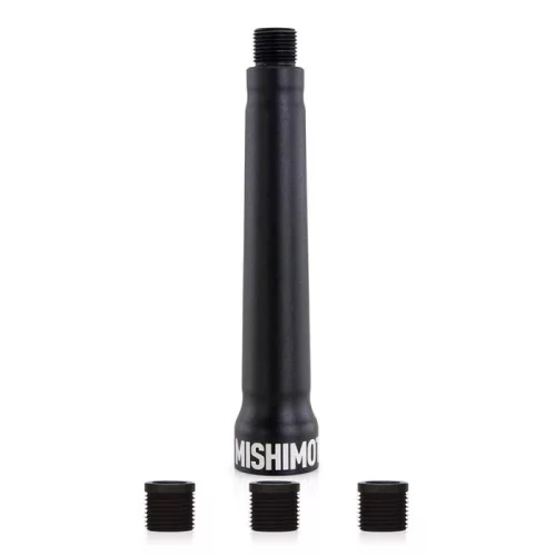 6 Inch Aluminum Shift Knob Extender Black Mishimoto