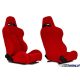 Racing seat DRAGO Velvet Red
