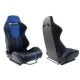 Racing seat R-LOOK II PVC Black Blue
