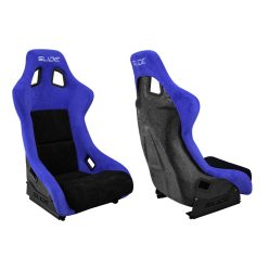   Racing seat SLIDE KS2 Premium Black & Purple Suede Black Glitter