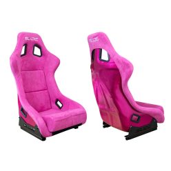 Racing seat SLIDE KS2 Premium Pink Suede Bright Pink Glitter