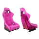 Racing seat SLIDE KS2 Premium Pink Suede Bright Pink Glitter