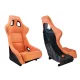 Racing seat SLIDE KS2 Premium Dark Orange Welur & Moonlight Glitter