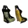 Racing seat SLIDE KS2 Premium Camuflage Dark Green Welur & Yellow Glitter