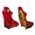 Racing seat SLIDE KS2 Premium Red Welur & Gradient Glitter