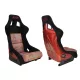 Racing seat SLIDE KS2 Premium Black Personal Words Welur & Red Glitter