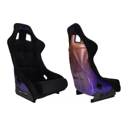 Racing seat SLIDE KS2 Premium Black Welur & Gradient Glitter