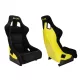 Racing seat SLIDE KS2 Premium Black Welur & Yellow Glitter
