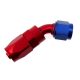 Reusable swivel hose end 45deg AN8