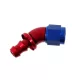 One Piece Forged Push-On Hose End 45deg AN6