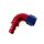 One Piece Forged Push-On Hose End 90deg AN8