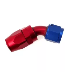 Reusable swivel hose end 45deg AN10