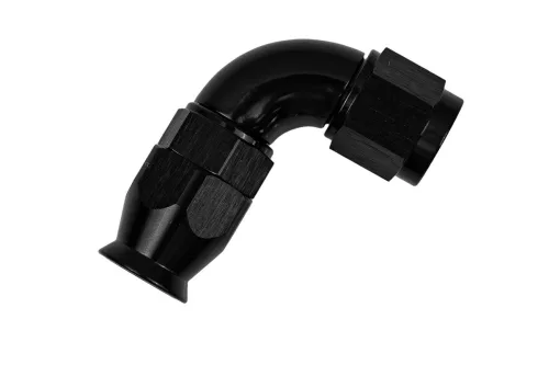 Fitting 90° AN6 PTFE Full Flow