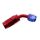 Reusable swivel hose end 45deg AN4