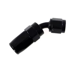 Swivel fitting 45deg AN6 Black