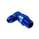 Flare male to male union adapter 90deg AN8-1/2NPT
