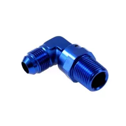 Flare male to male union adapter 90deg AN10-3/8NPT