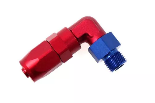 Forged hose end male an swivel to an threads 90deg AN5 1/2"-20NPT