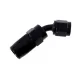 Swivel fitting 45deg AN20 Black
