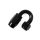 Reusable swivel hose end 180deg AN8 black