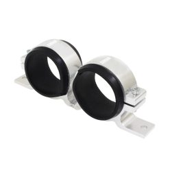 Fuel Pump Mounting 2x60mm Silver